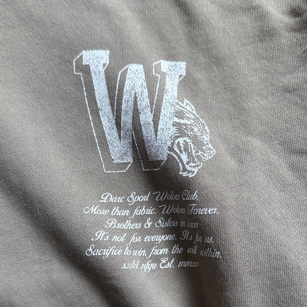 Men's Beige Hoodie - Picture 3 of 5